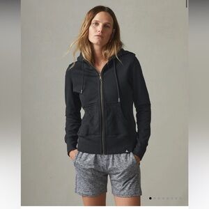American Giant Women's Charcoal Zip-Up Hoodie